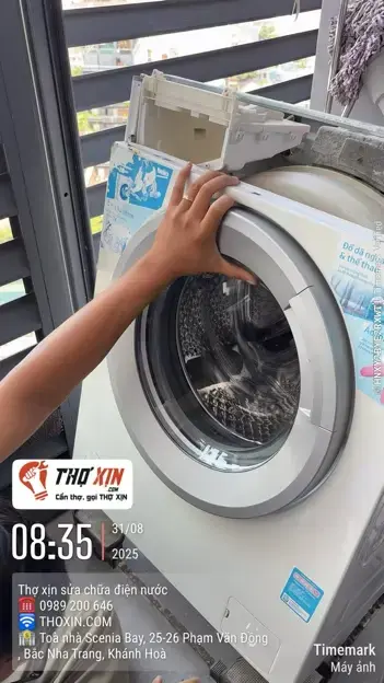 Vệ sinh máy giặt lồng ngang 8-12 Kg
